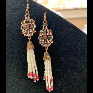 Beaded Tassel Earrings